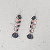 5Pairs Acrylic Wood Salmon Fish Earrings Multi Segment Beach Drop Earrings Fish Drop Earrings  Women