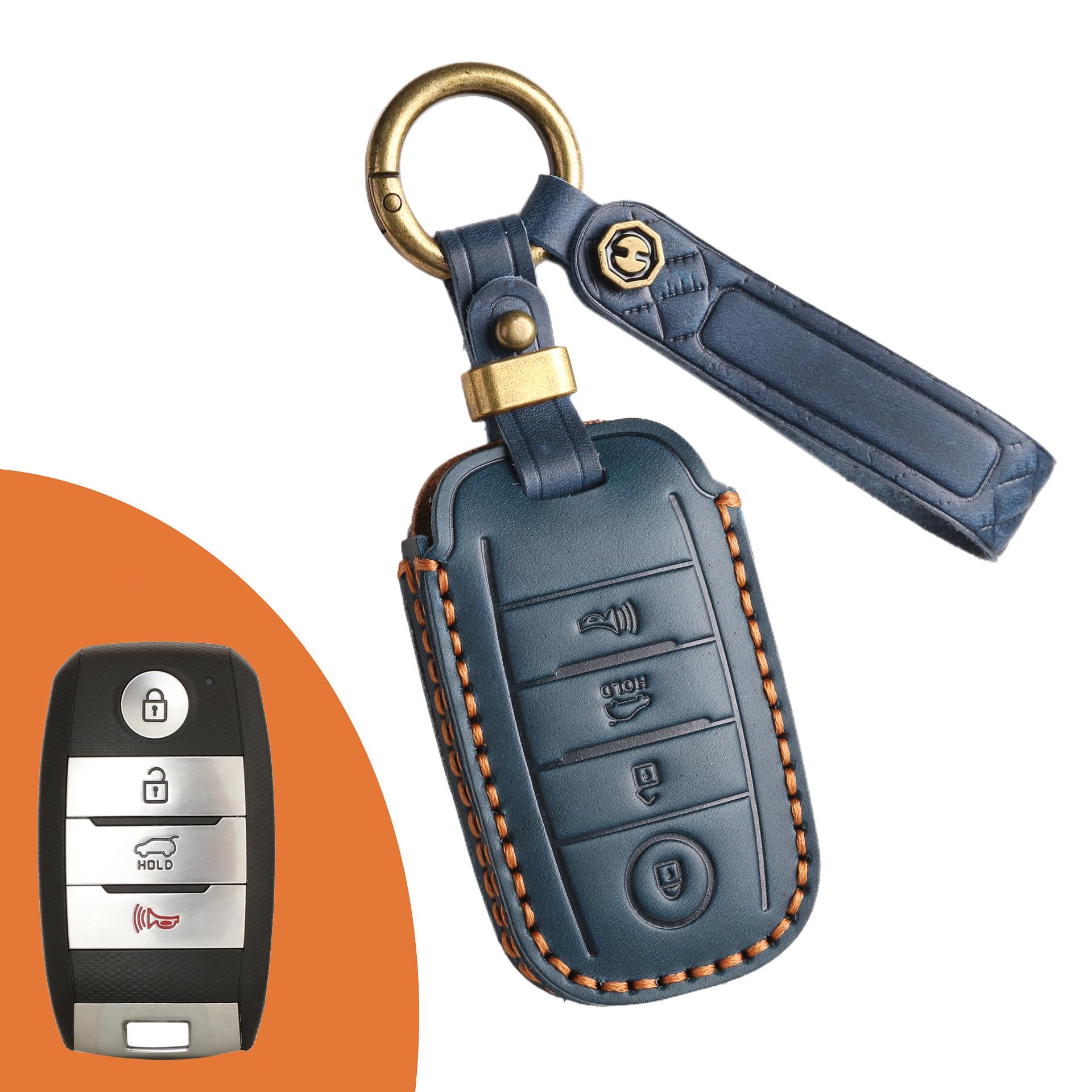 

Чехол для ключа из натуральной кожи для моделей Kia: K3, K4 Чжипао, KX3 Ипао, KX57, КРОСС Соренто, K5