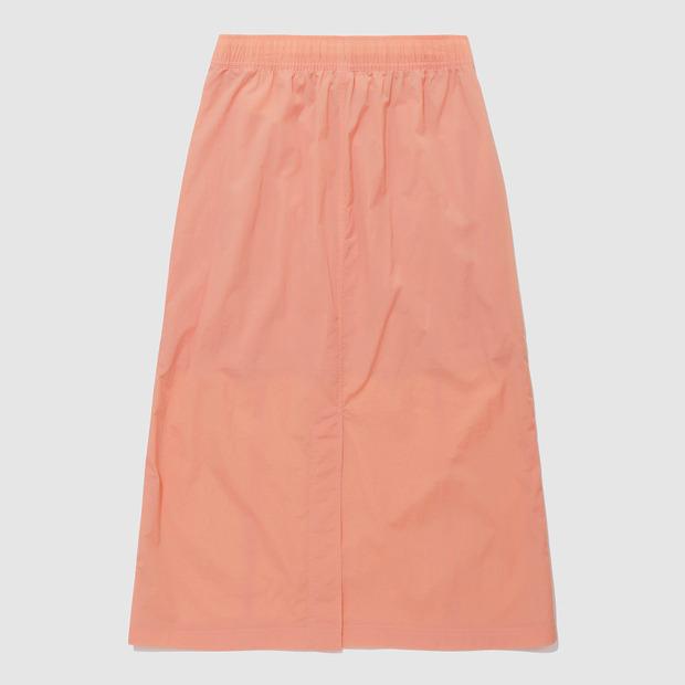 LECOQ Lightweight Woven Midi Skirt - Orange (Qq222Osk41)