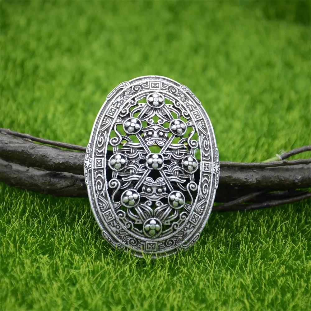 1Pcs Retro Sweden Norse Viking Brooches Jewelry Vintage Norse Talisman for Clothing Shirt Suit