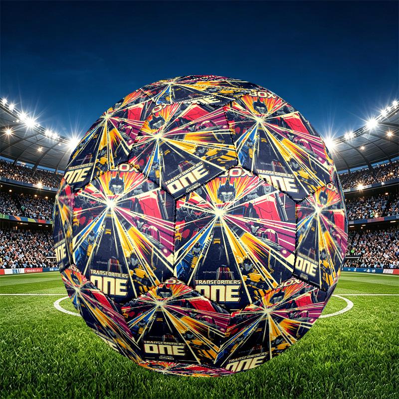 Transformers Print Size 5 Soccer Ball, PU Wear Resistant Football for Match Training and Daily Practice, Birthday Gift for Soccer Fans