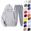 Herren Kapuzenpullover und Jogginghose Set Farbe Lässig 2-teiliges Sportbekleidungs-Outfit