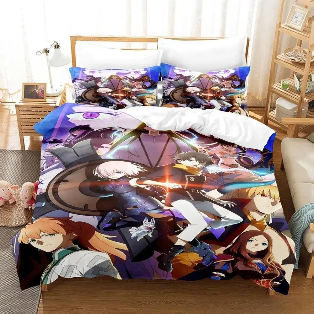 3D Print Anime Fate Grand Order Bedding Set Single Twin Full Queen King Size Bed Set Adult Kid Bedroom Duvet cover Set