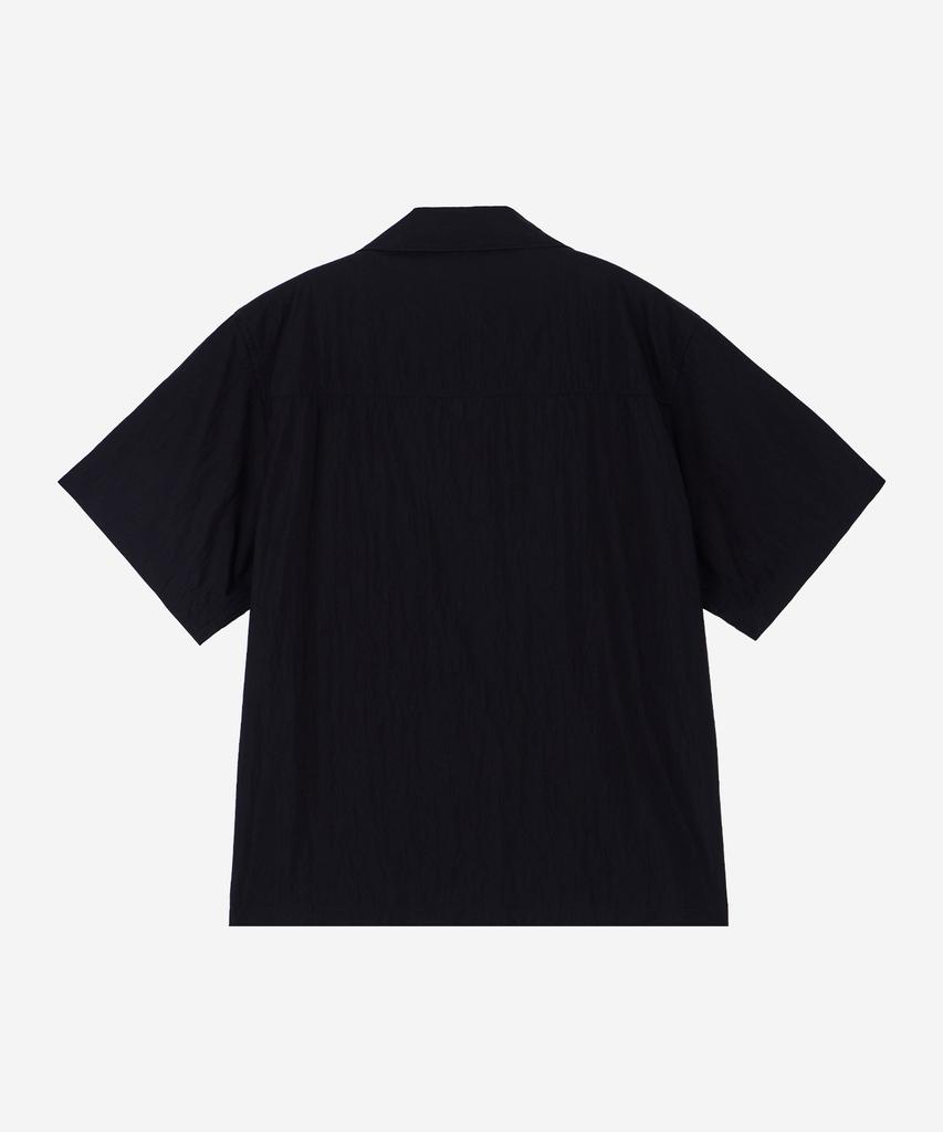 Pildeoseu One Pocket Wrinkle Short Sleeve Shirt Black