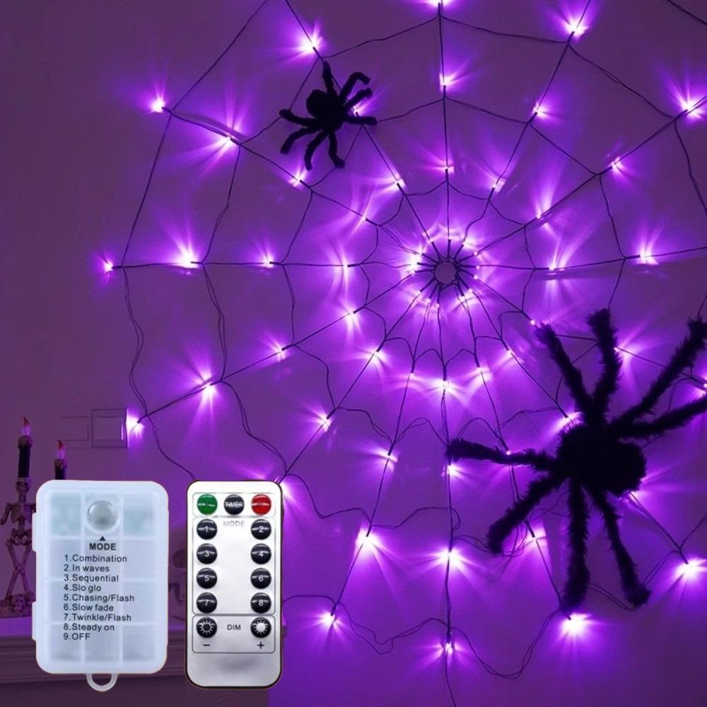 70 Lamp Spider Web Light Waterproof Haunted House Light New Party String Lighting  Atmosphere Decor