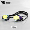 Silicone Small Frame Electroplated Waterproof Anti-Fog Swimming Goggles for Pool Competitions and Training