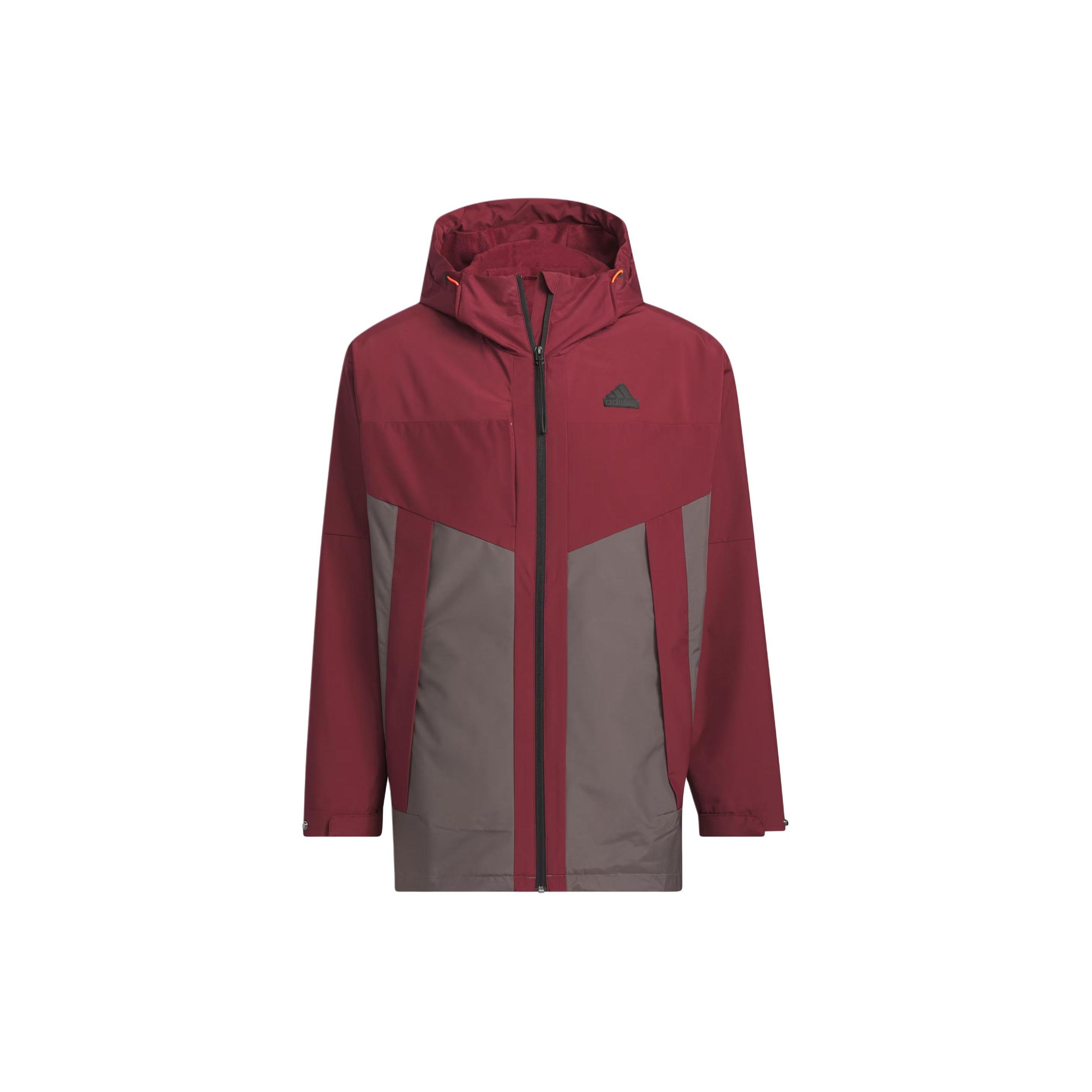 adidas City Escape Blocking Jacket Asia Sizing Red Grey Men s JE8577 L