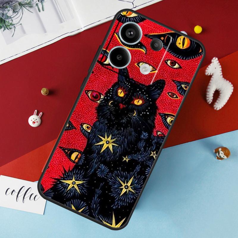 Eye Illustration Case For Xiaomi Redmi Note 13 Pro 14 12 11 10 15 Pro Plus Redmi 10C 12C 13C 14C 15C 15 Cover