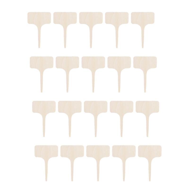 20Pcs Plant Label Plant Label T-Shaped Garden Marker Name Plate Outdoor Plant Vegetable Seedling Waterproof Handwritten
