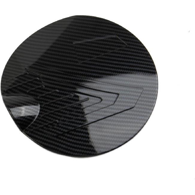 Carbon Fiber Style Fuel Tank Cover Gas Door Molding Accessories Trim for 2024-2025 Toyota Tacoma
