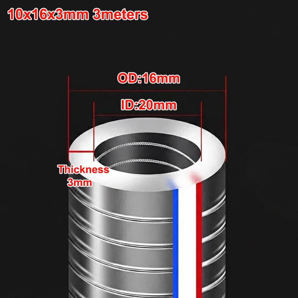 New PVC Steel Wire Hose Transparent ID 10-25mm Flexible Pipe 1/3meters Water Pump Tube