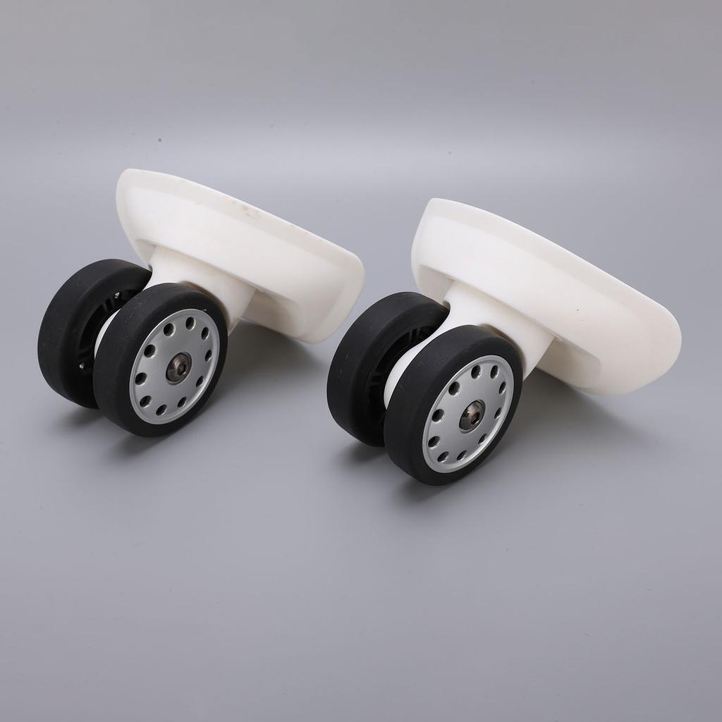 1 Pair 8 Porous Wheel Suitcase Luggage Replacement Casters for Travel Bags Large Size