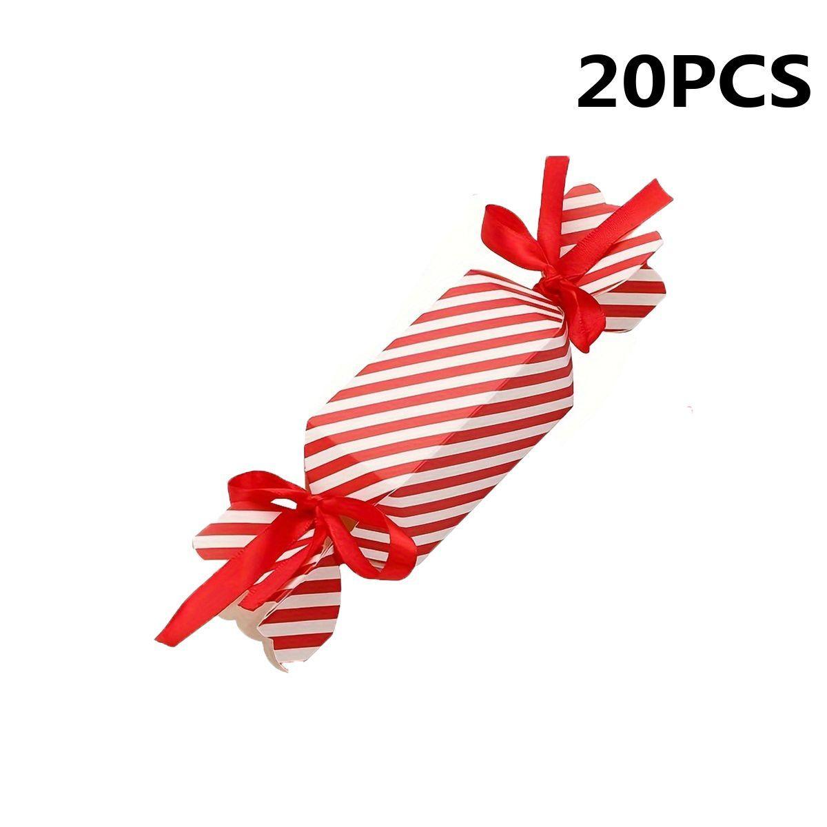 

20 шт. Рождественская подарочная коробка для конфет с ленточной упаковкой, свадьбы, дни рождения, домашнее тепло, карнавалы, Новый год, многофункциональная подарочная коробка для вечеринок style 1