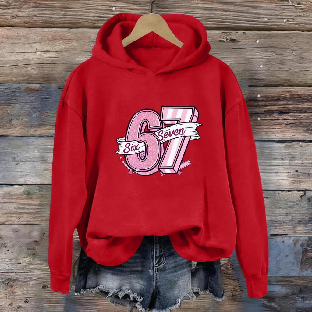 Women's Fashion Daily Versatile Casual Sweatshirts Long Sleeve Hooded Top Sweatshirts