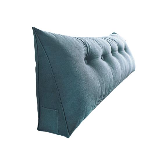Headboard Wedge Pillow Triangular Headboard Cushion With Side Pocket Bed Bolster Pillow