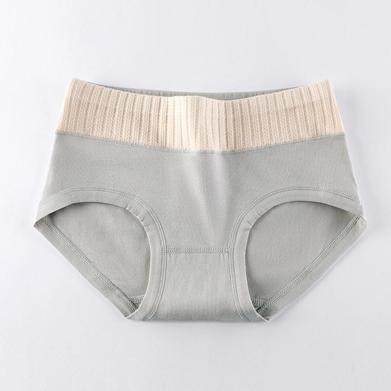 

Premium 7a Quality Cotton Mid Waist Womens Briefs Breathable And Comfortable For Wear Allday Light Gray,XXL