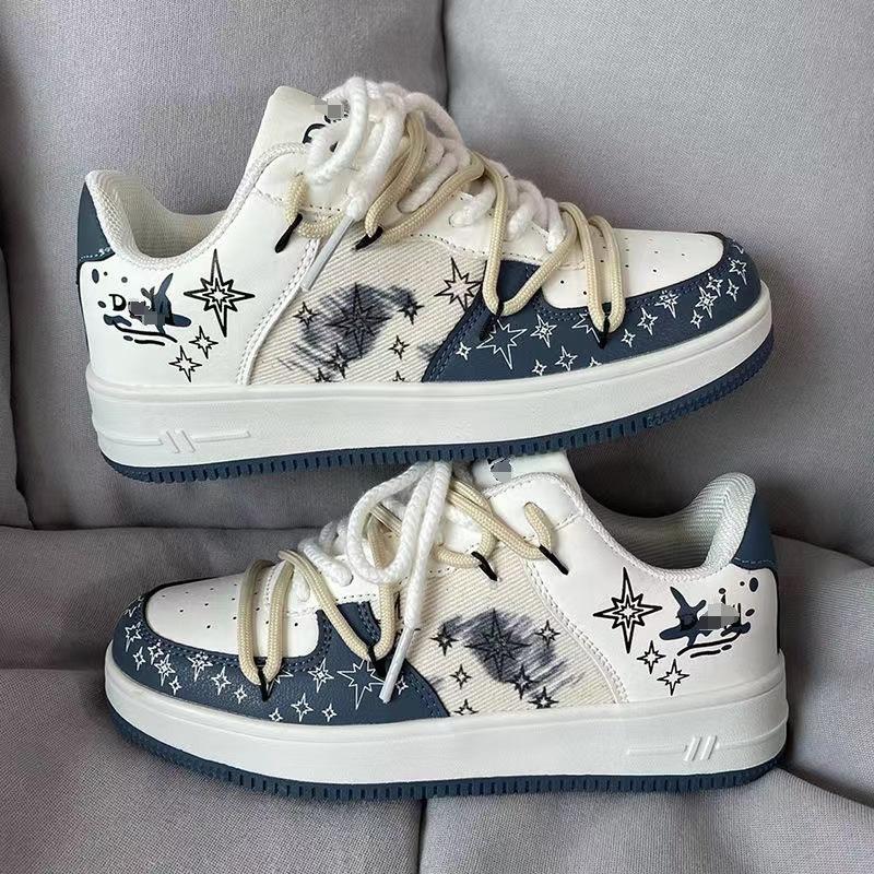 

2024 Мужская обувь Низкие красные немецкие кроссовки Niche Sports Casual Shoes Модные универсальные модные кроссовки Star Board для мужчин 36 синий