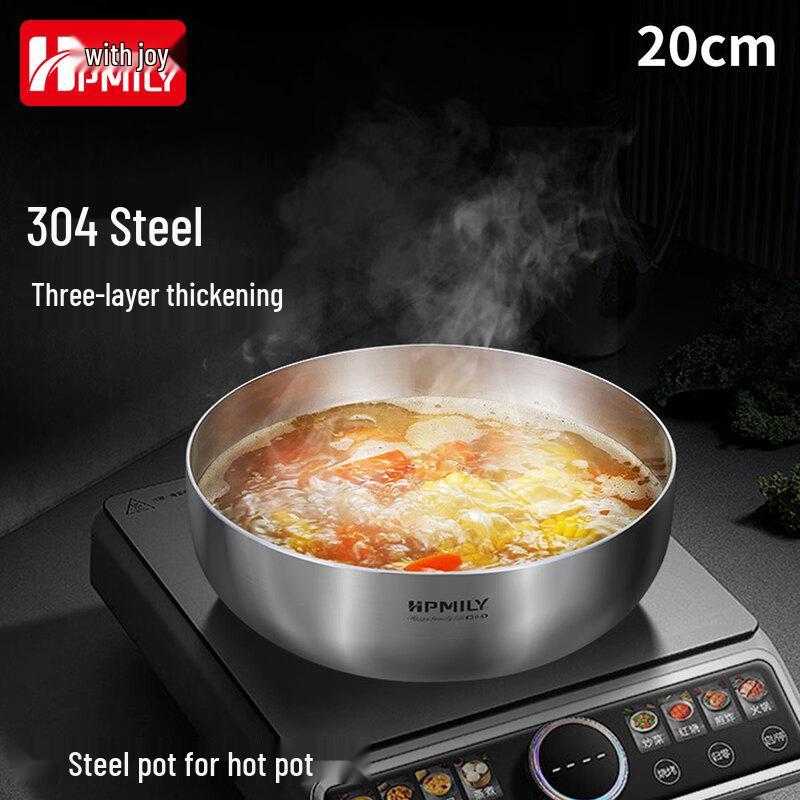 HPMILY Thickened 304 Stainless Steel Mixing Bowl