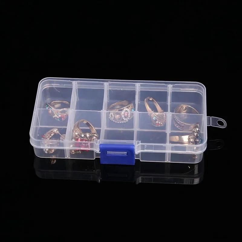 10/15/24/36 Grids  Adjustable Compartment Plastic Storage Box Jewelry Earring Bead Screw Holder Case Display Organizer Container