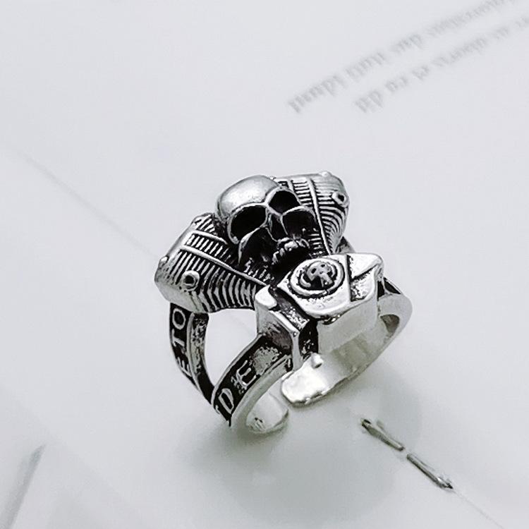 Jewelry Punk Rock Engine Men's Ring