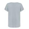T-shirt da donna a maniche corte con pizzo e cuciture per primavera ed estate