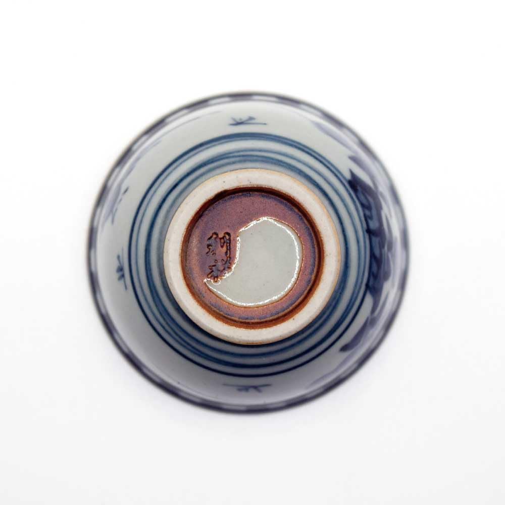 Okadaen Tea Ceremony Utensils, Set of 6 Sencha Bowls and Teacups, by Risho, 6.8cm Diameter