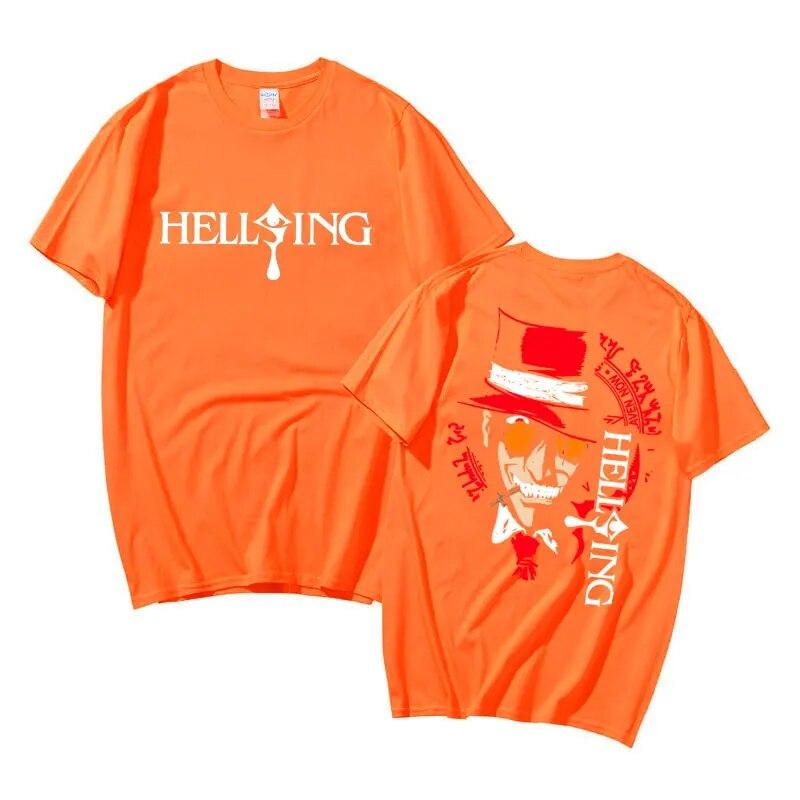 Anime Hellsing Ultimate Alucard Vampire Horror Tričko Muž Volné Tričko nadměrné velikosti Unisex Ženy Unisexga Ležérní Bavlněná trička