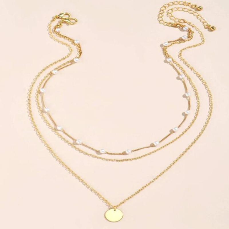Vintage Necklace Gold Color Chain Women's Jewelry Bohemian Multilayer Coins Necklaces Girls Collier Femme Collares Jewelry 2022