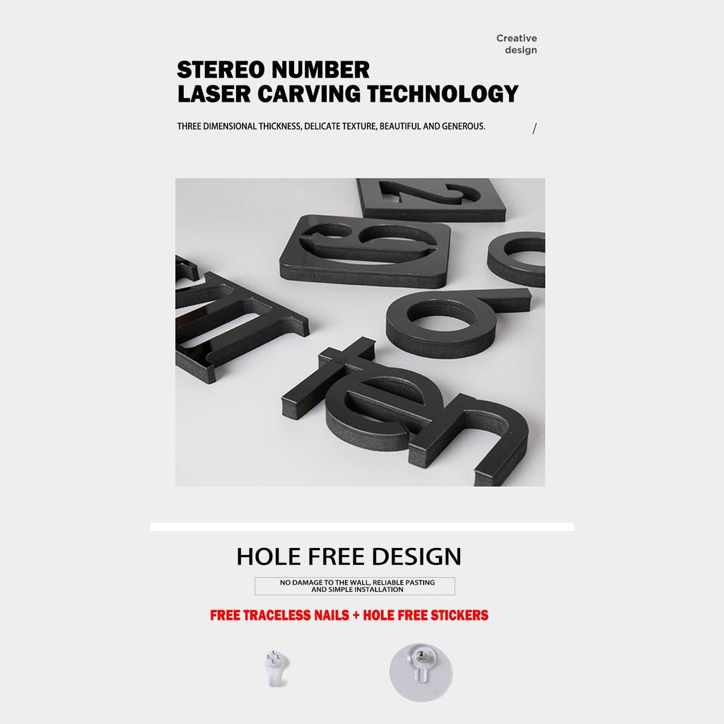 Creative Silent Wall Clock DIY Living Room Three-dimensional Decoration Clock European Clock