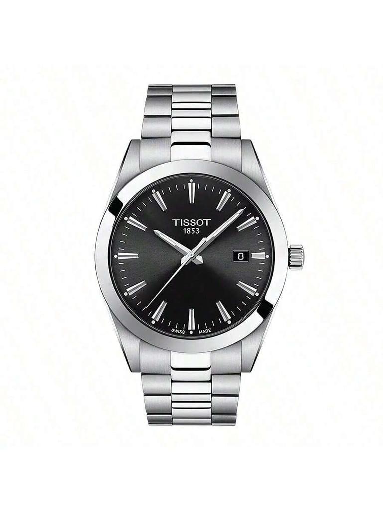 Tissot Tissot Style Quartz Movement, Water-Resistant Men's Swiss Watch, 40mm Black Dial, Steel Case & Bracelet, Model T127.410.11.051.00