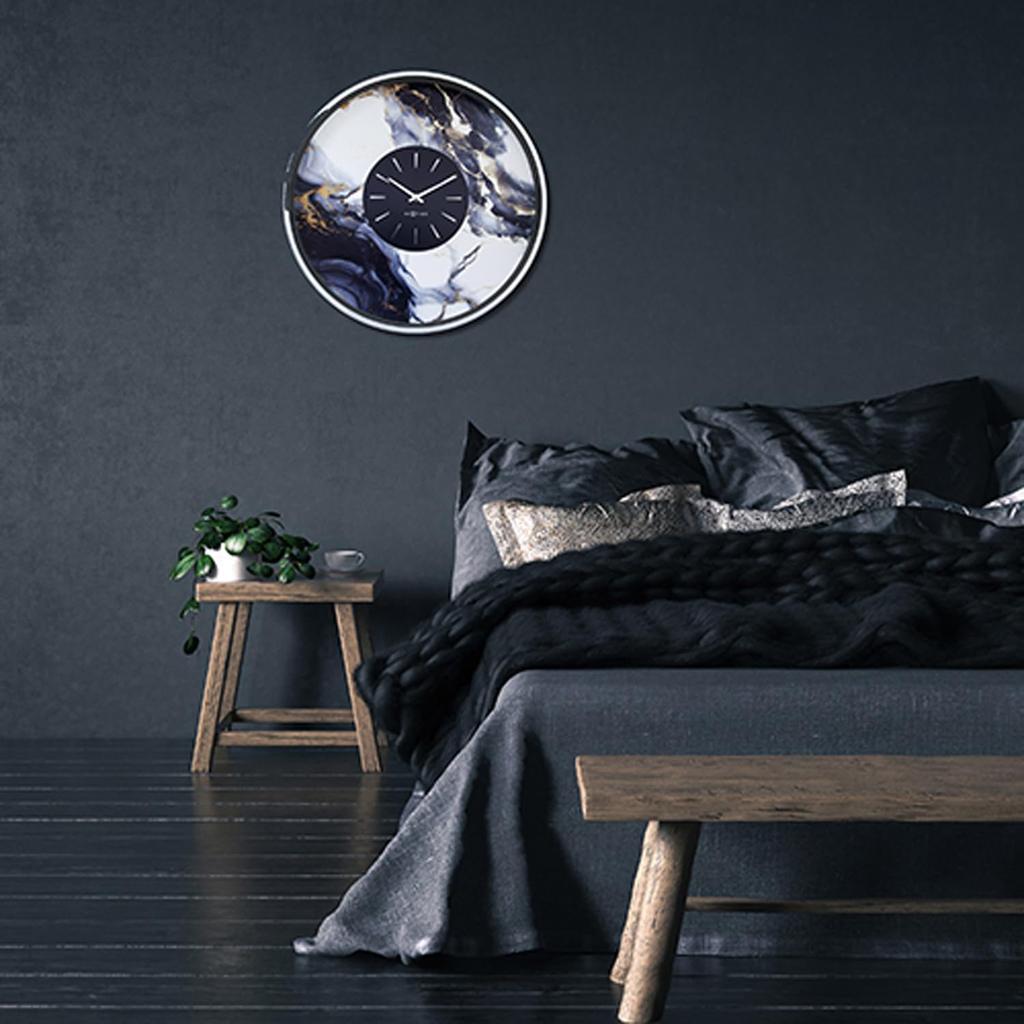 El Commune Wall Clock Marble DUO NXT-3539ZI