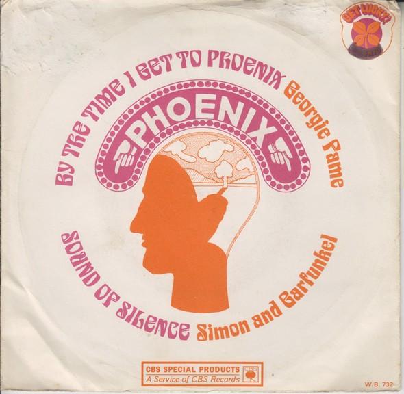 

7-дюймовая пластинка GEORGIE FAME SIMON GARFUNKEL By The Time I Get To Phoenix Soun WB732 CBS Special Pro 1968 UK Pop Б/у
