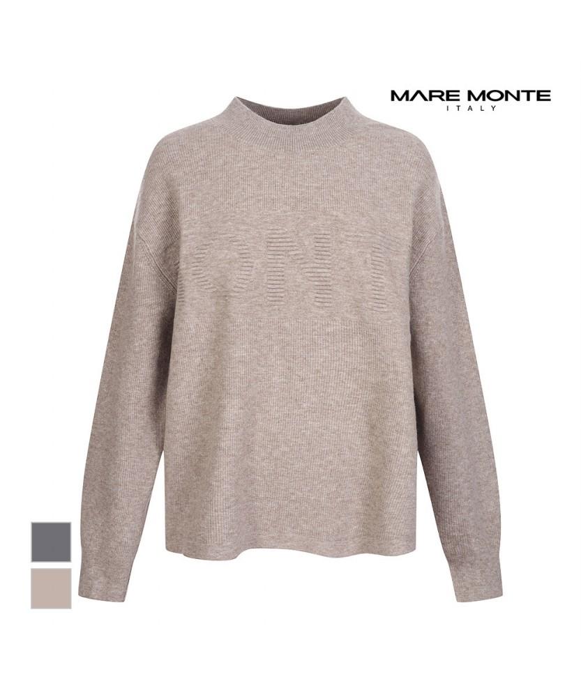 MAREMONTE Big Logo Mock Neck Knit_M231Mkt01P0