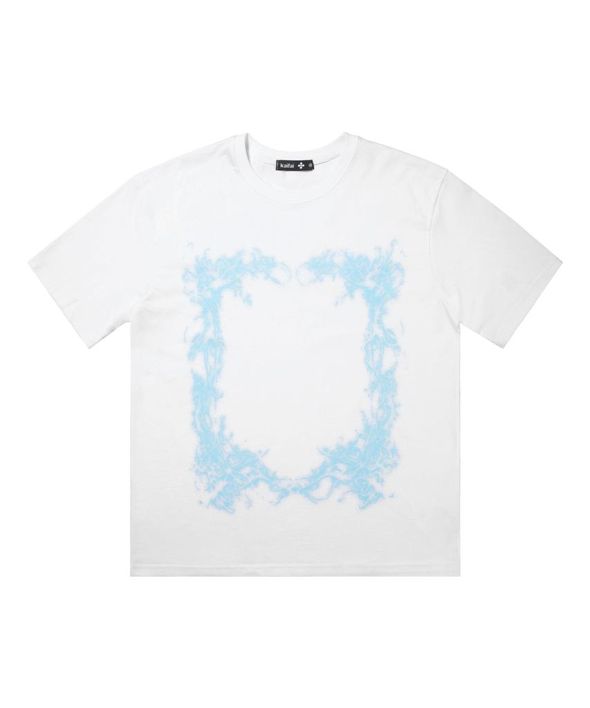 KAIFAI Creeping Vine Short Sleeve T-Shirt (White) K26Qb234