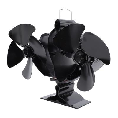 8 klingen Holz Herd Fan Aluminium Legierung Ruhig Effiziente Wärme Powered Kamin Fan mit Magnet