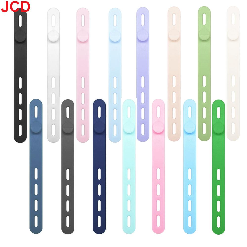 JCD 10pcs Silicone Cable Ties Assorted Color Reusable Heavy Duty Cable Organizer Management for Fastening Cords and Wires