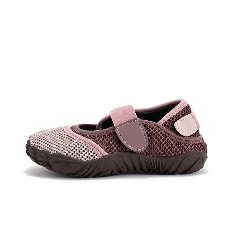 Summer Toddler Kids Breathable Barefoot Wide Toe Mary Jane Shoe Girl Mesh Lightweight Casual Hook  Loop Unisex-Child Shoes 37
