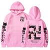 Japan Anime Tokyo Revengers Cherry Blossom Graphics Logo Hoodies Tokyo Gang Sweatshirts Cozy Tops Pullovers Unisex Clothes Tops