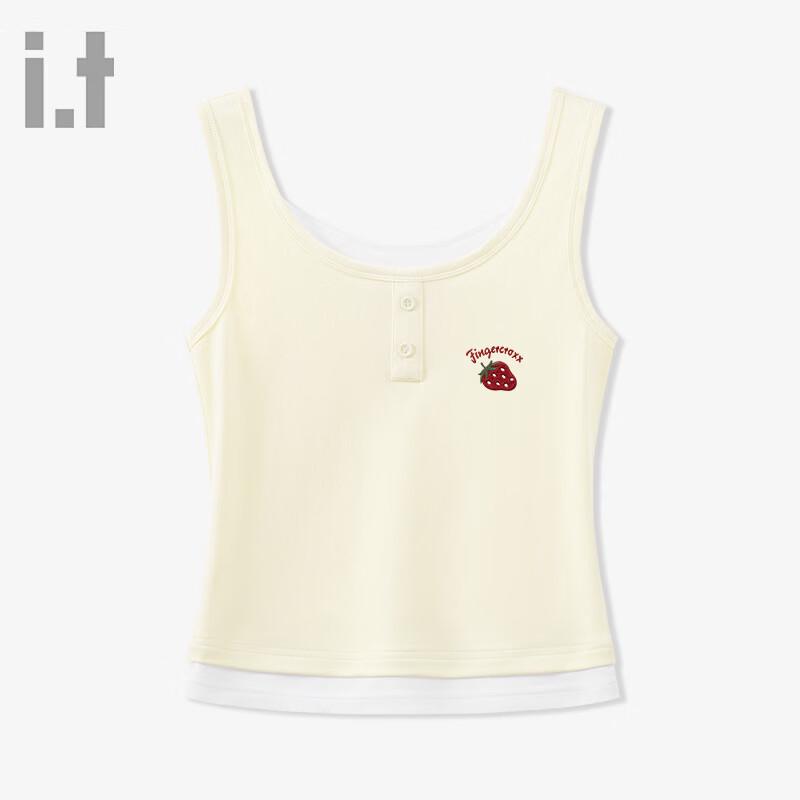 Fingercroxx IT Faux Two-Piece Patchwork Sleeveless Top XL