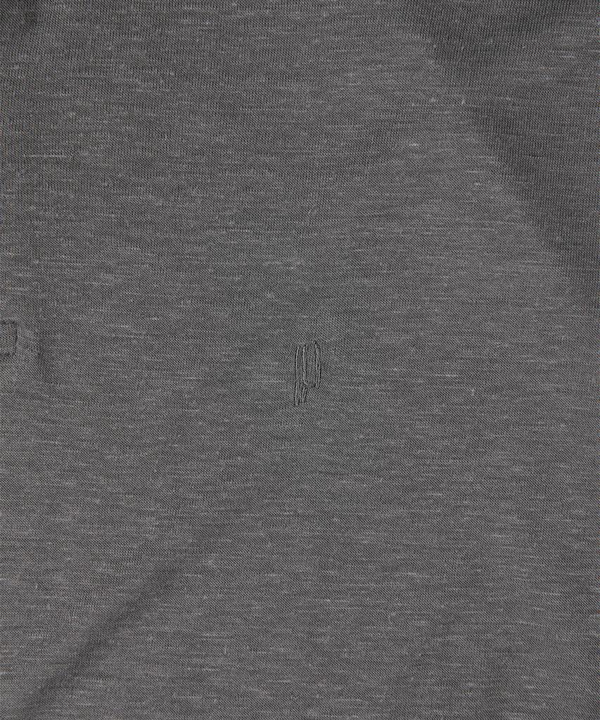 PANICALE Charcoal Striped Short Sleeve Polo Shirt