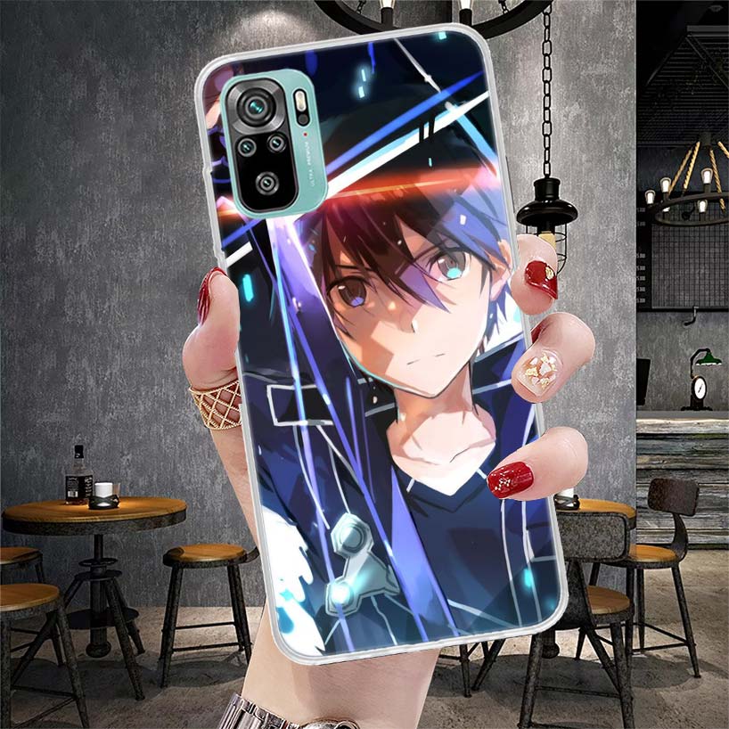 Sword Art Online Anime Soft Phone Case For Xiaomi Redmi Note 15 14 14S 13 12 Pro Plus 12S 11 11S 11E 10 10S 11T 5G Fundas Coque