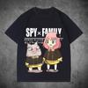 Spy x Family × Demon Slayer Anya & Inosuke Crossover Parody Graphic T-Shirt White Unisex Casual Anime Streetwear T-shirt