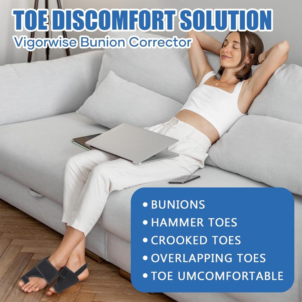 1Pc Ankle Brace Bunion Corrector Women Men Big Toe Straightener, Adjustable Bunion Splint Hallux Valgus Correction Toe Support