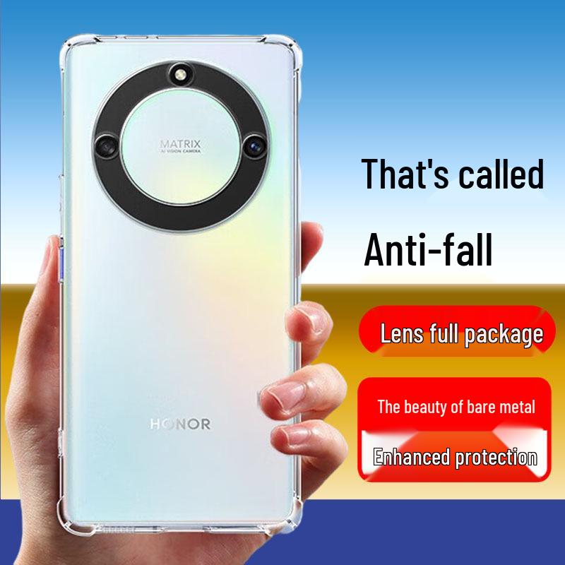 

Прозрачный противоударный чехол-подушка для телефона Honor X-Series: Совместимо с X70/X60/X50/X40/X30/X20/X10