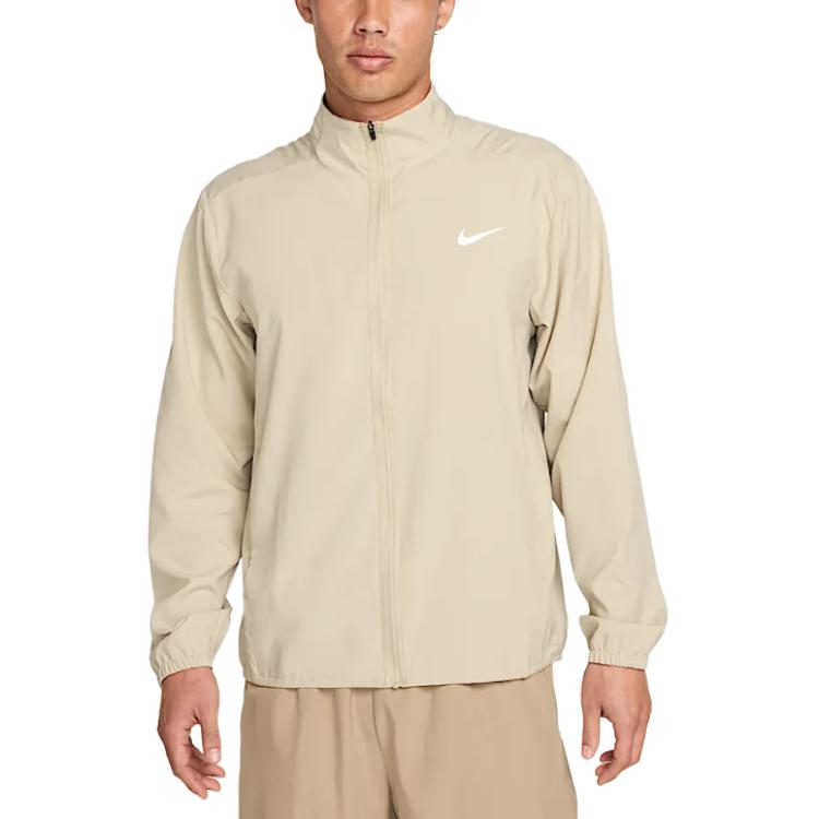 Nike Zipper Logo Stand Collar Long Sleeve Jacket Men Jacket Desert-Khaki FB7500251
