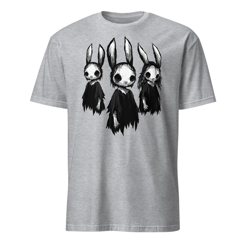 Gothic Shirt Creepy Bunny Goth Rabbit Evil Bunnies Weirdcore T-Shirt Size S-3XL