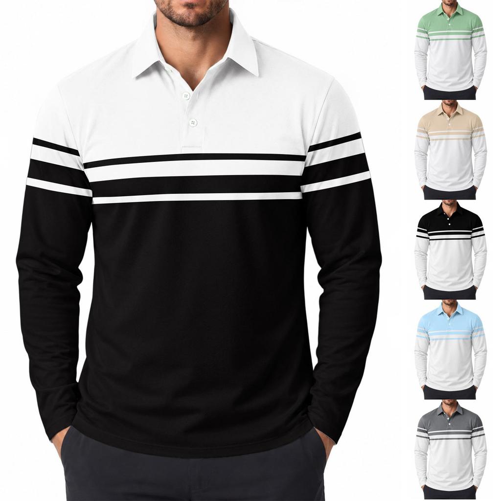 Men's Long Sleeve Spring and Fall Shirt, Casual Top for Daily Wear and Outdoor Activities
