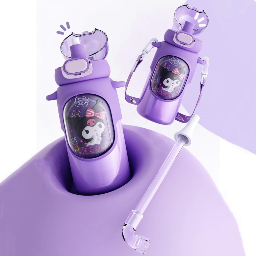 My and Pochacco Water Large Direct Vacuum Keeps Hot or Wide Easy to Stainless Steel Open 460ml Kuromi, Cinnamoroll, Melody, Bottles, Capacity,