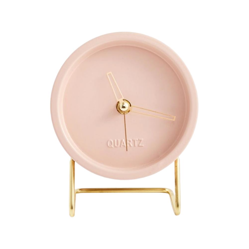 Desk Desktop Table Clock Nordic Ins Style Creative Office Home Decoration Bedside Living Room Adornment Student Metal Clocks