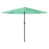 VidaXL Garden Parasol with Green Steel Pole 388x388x248 Cm 4005115